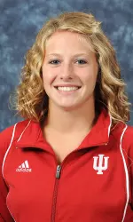 Senior Amy Korthuaer was victorious in the platform diving competition on Saturday at the Hoosierland Invitational.