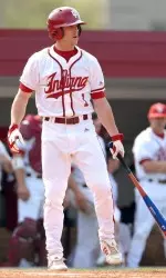 Tyler Rogers had a pair of hits and scored three runs in IU's 12-4 victory.