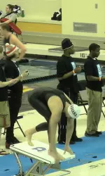 Matt Lenton was the fastest IU swimmer of the morning with a time of 19.67 in the 50 free.