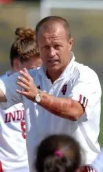 Mick Lyon and the Hoosiers had three players sign National Letters of Intent.