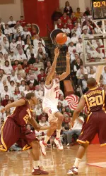 Verdell Jones hit a halfcourt shot against Minnesota
