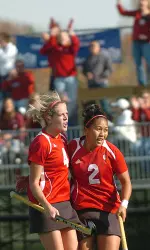 Sophomore Katie Griswold and senior Dani Castro were among 14 Hoosiers named to the NFHCA Academic Squad.