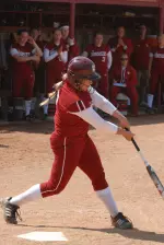 Sara Olson hit her second home run of the season on Friday against Florida Gulf Coast