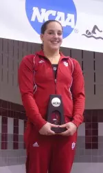 Christina Loukas' outstanding performances in all three diving disciplines earned her the NCAA Diver of the Year award.