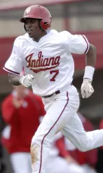 Evan Crawford scored twice in Indiana's loss on Friday.