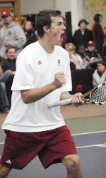 Freshman Stephen Vogl continued his solid play, winning at number one doubles with sophomore Lachlan Ferguson and a number six singles.