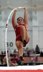 Sophomore Stephanie Chin posted a regional qualification in the pole vault.