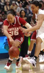 Senior Kim Roberson recorded six steals against Purdue.