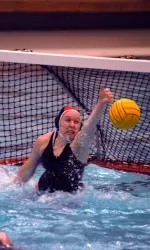 Junior Katie Carson grabbed six saves for the Hoosiers.