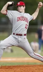 Blake Monar struck out a career-high nine against Iowa on Friday night.