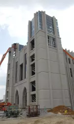 Exterior of North End Zone Facility as seen from Northeast corner.