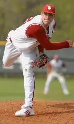 Eric Arnett posted a career-high 11 strikeouts in a complete-game two-hitter on Saturday.