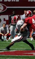 Trea Burgess paced the running backs with 69 yards on nine carries with one touchdown.