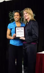 Senior Whitney Thomas was named IU's Player of the Year at its annual team banquet on April 13