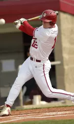 Alex Dickerson hit his 11th home run of the year to tie Indiana's freshman record.