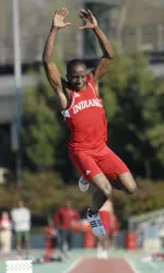 Freshman Olu Olamigoke won the long jump.