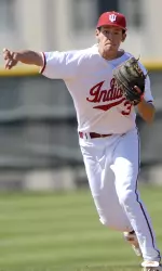 Jake Dunning had a banner day - both at the plate and in the field - in Indiana's doubleheader sweep of Penn State.