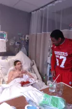 Jammie Kirlew was one of 70 Hoosiers to visit Riley Hospital on Tuesday evening.