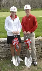 IU Golfers Amber Lindgren and Ben Bellville