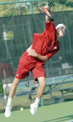 IU closed out the doubles point with a win by senior Peter Antons and freshman Maxime Armengaud.