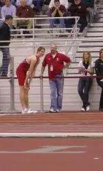 Freshman Derek Drouin claimed the high jump crown.