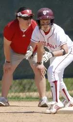 Assistant Coach Amanda Rivera and freshman Samantha Berenter