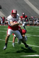 Tandon Doss became the first true freshman since 1997 to card a 100-yard game with 107 yards in the Hoosiers' win over No. 22 Northwestern last season.