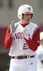 Kipp Schutz had three hits, including a home run, in IU's 10-8 win over Evansville on Tuesday night.