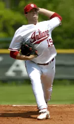 Matt Bashore threw eight shutout innings and surrendered just three hits in IU's 6-1 win over Michigan State.