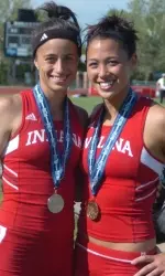 Leading the way for Indiana were junior Vera Neuenswander and sophomore Stephanie Chin who were second and third in the pole vault.