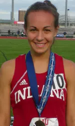 Sophomore Sarah Pease was third in the steeplechase.