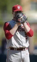 Matt Bashore struck out nine men in seven innings, giving up two hits and two walks.