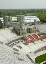 Fans have the opportunity to personalize bricks at the new north entrance of the North End Zone Facility.