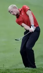 David Erdy wearing IU gear at the US Open <i>(photo courtesy of Charles Krupa, AP)</i>