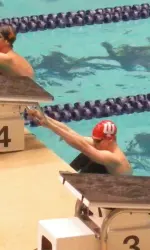 Indiana standout Ben Hesen went under 54 seconds in the final of the 100-meter backstroke with a time of 53.36.