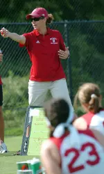 Indiana head field hockey coach Amy Robertson