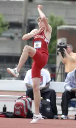 Derek Drouin added two inches to his IU record jump to win the high jump at the Pan-American Junior Championships.