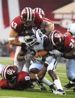 Senior linebacker Matt Mayberry (43) is one of four game captains for this weekend's Western Michigan game.