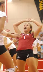 Caitlin Cox played well in both IU victories on Friday