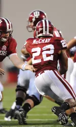 Demetrius McCray had a career-high 134 yards rushing, helping lead the Hoosiers to a 23-19 win over Western Michigan.