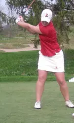 Senior Kellye Belcher tied for fifth at the Mary Fossum Invitational.