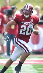 Austin Thomas and the Hoosiers will travel to Michigan to face the Wolverines on Saturday.