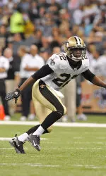 Cornerback Tracy Porter and the New Orleans Saints face Arizona on Saturday (photo courtesy of Michael C. Hebert/New Orleans Saints).