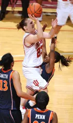 Jamie Braun chipped in 11 points for the Hoosiers.