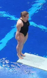 Gabby Agostino won the 1-meter and 3-meter springboard events in a dual meet victory at Michigan.