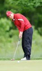 Sophomore Jacqueline Yanch is tied for ninth after two rounds of the William K. Warren Irish Invitational.