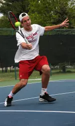 Sophomore Isade Juneau won two matches in pre-qualifying action at the D'Novo/ITA All-American Tennis Championships.