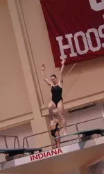 Brittney Feldman took the 1-meter springboard title in a dual meet win over Kentucky Saturday.