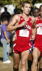Sophomore Zach Mayhew earned first team All-Big Ten honors at the 2009 Big Ten Cross Country Championships.