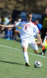 Chris Estridge had a busy day for the Hoosiers vs. Wisconsin with three shots and an assist on Harrison Petts' goal.